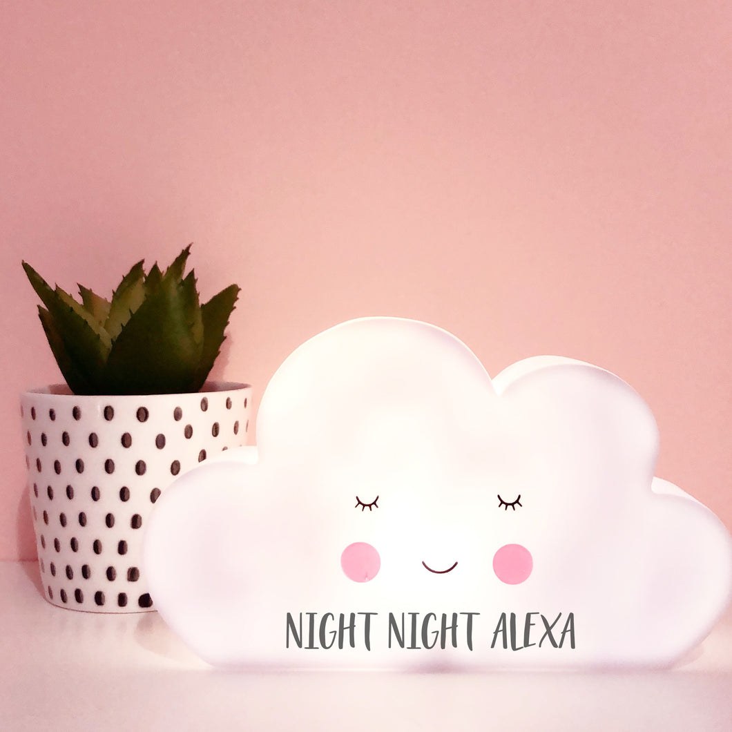 Personalised Cloud Night Light