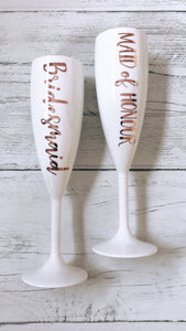 Bridesmaid Prosecco Champagne Flute