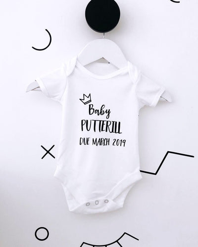 New Baby / Baby Announcement / Baby Grow