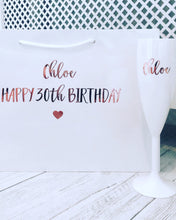 Load image into Gallery viewer, &#39;Thank you for being my Bridesmaid&#39; Luxury white gloss bag / Personalised