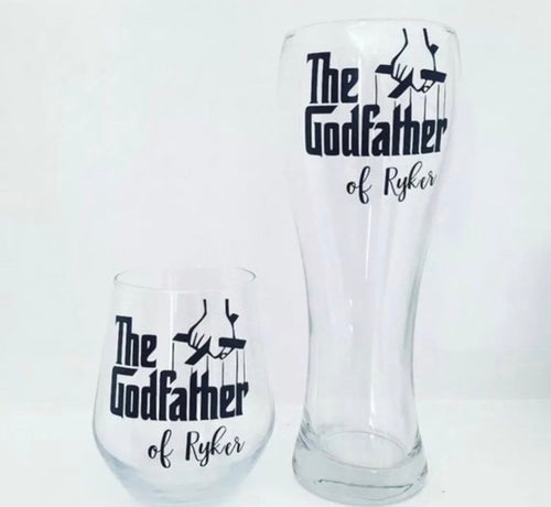 'Godfather' Tall Pint Glass
