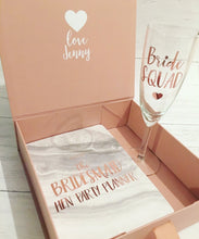 Load image into Gallery viewer, SET OF 2 - Bridesmaid Proposal Box &amp; Prosecco Flute Set