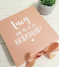 Load image into Gallery viewer, GIFT SET - Bridesmaid Proposal Box &amp; Prosecco Flute Set