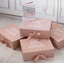 Load image into Gallery viewer, PACK OF 4 - Bridesmaid &#39;Thank You&#39; Wedding Boxes