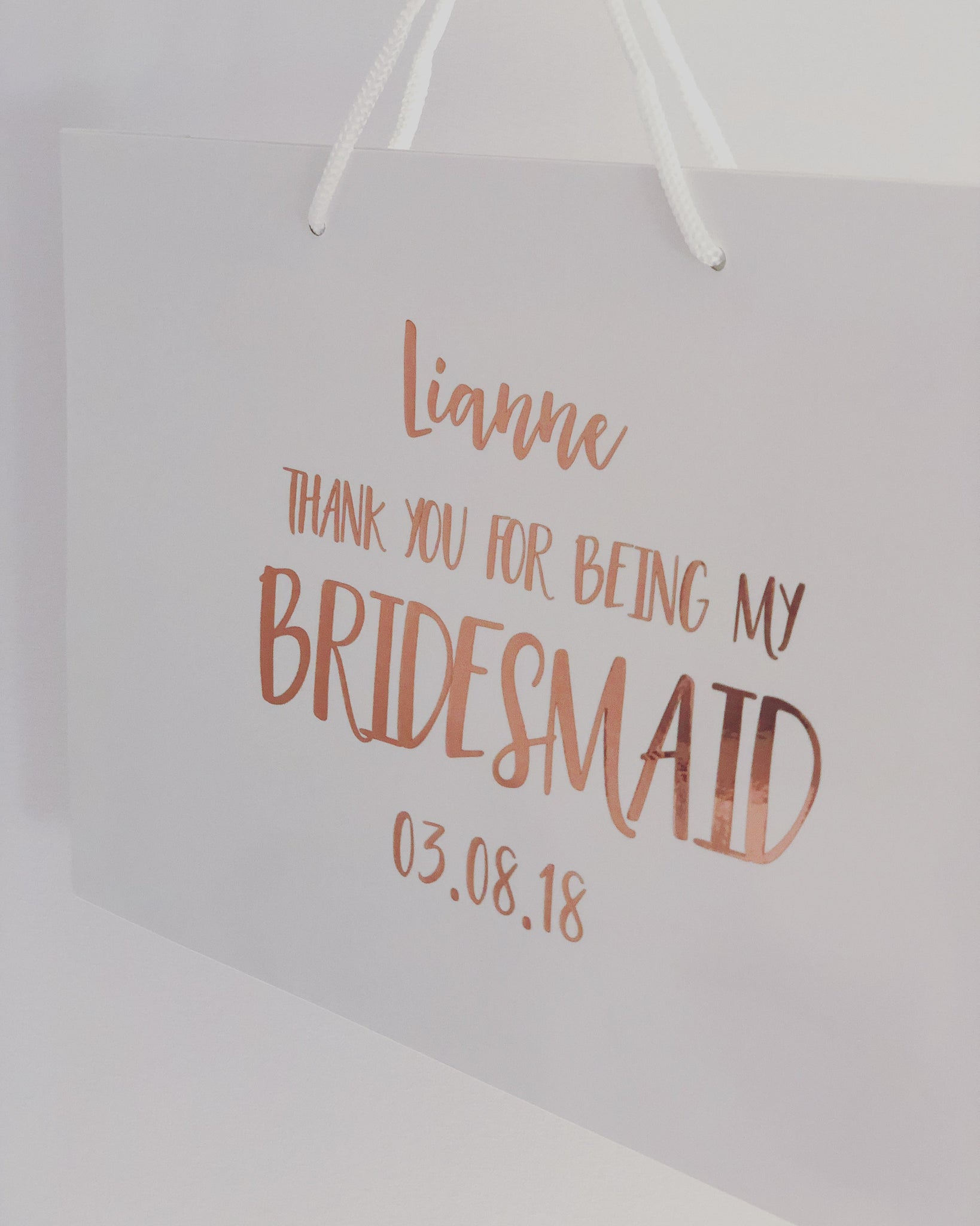 Personalised Tote Bag Bridesmaid Gift Bag Wedding Thank you Gift Bag Bride  Tote Chloe