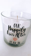 Load image into Gallery viewer, &#39;Our Happily Ever After&#39; Personalised Large 9&quot; Candle