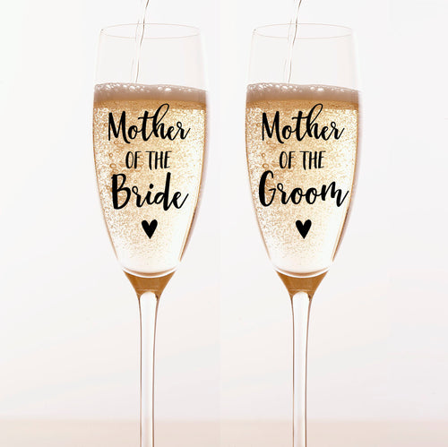 'Mother of the Groom' Personalised Glass