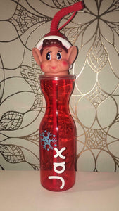 Personalised Elf On The Shelf Drinking Bottle