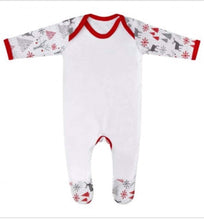 Load image into Gallery viewer, White Personalised First Christmas Sleepsuit