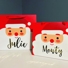 Load image into Gallery viewer, Personalised Santa Gift bag
